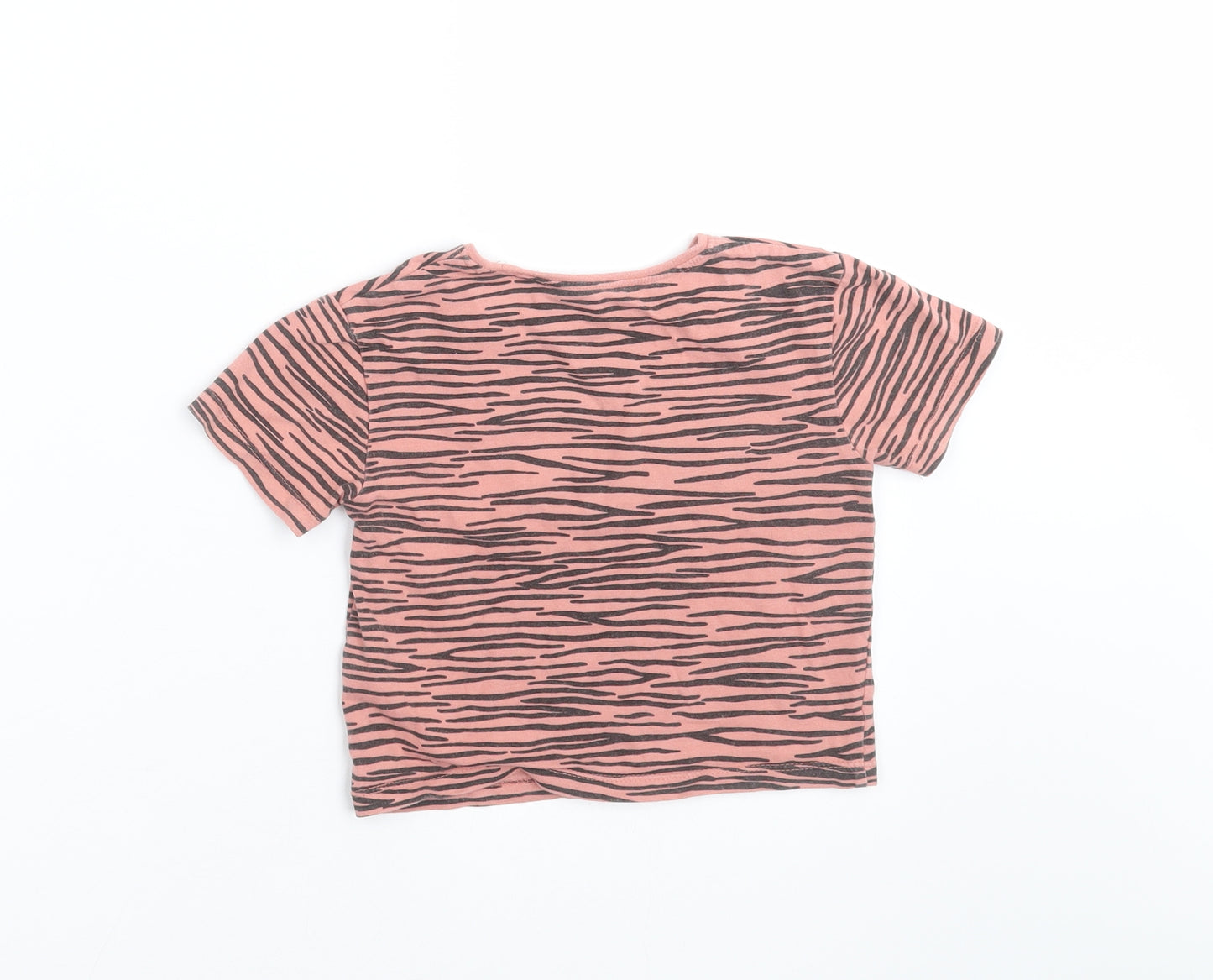 NEXT Girls Pink Geometric  Basic T-Shirt Size 12-18 Months
