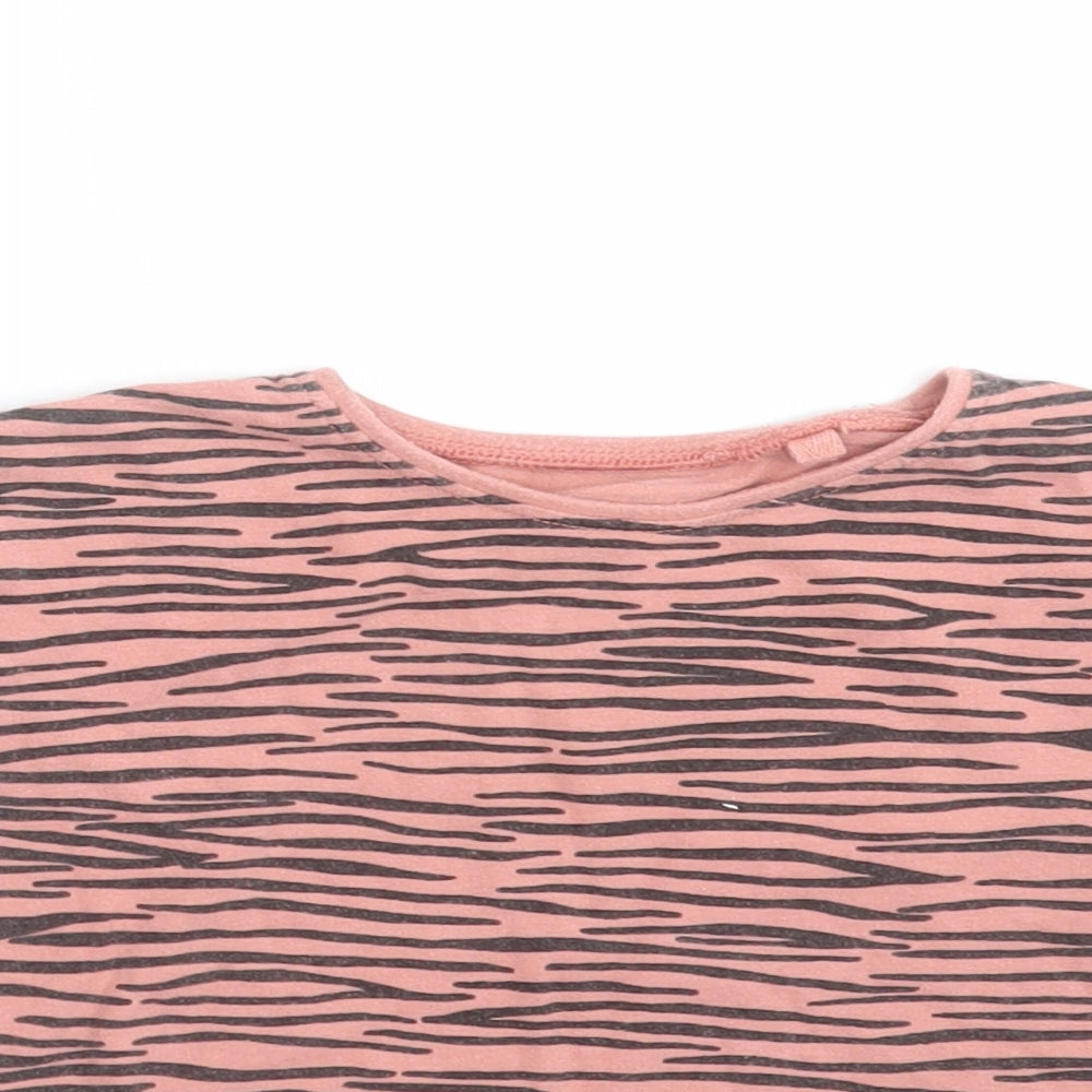 NEXT Girls Pink Geometric  Basic T-Shirt Size 12-18 Months