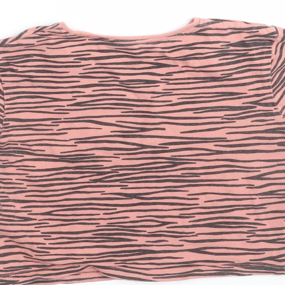 NEXT Girls Pink Geometric  Basic T-Shirt Size 12-18 Months