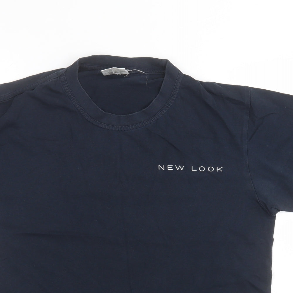 Uneek Mens Blue    T-Shirt Size M  - new look