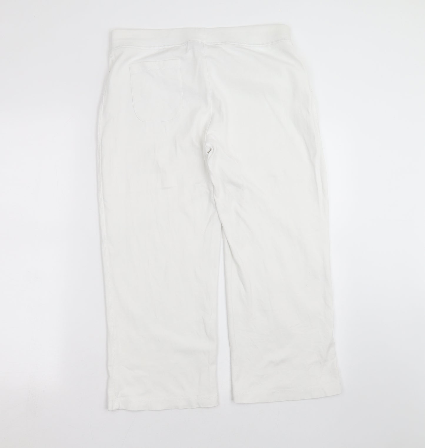 TU Womens White   Cropped Trousers Size 14 L21 in