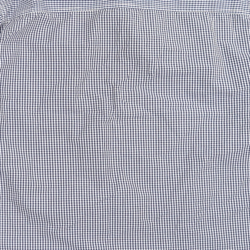 Easy Mens Blue Check   Button-Up Size 2XL