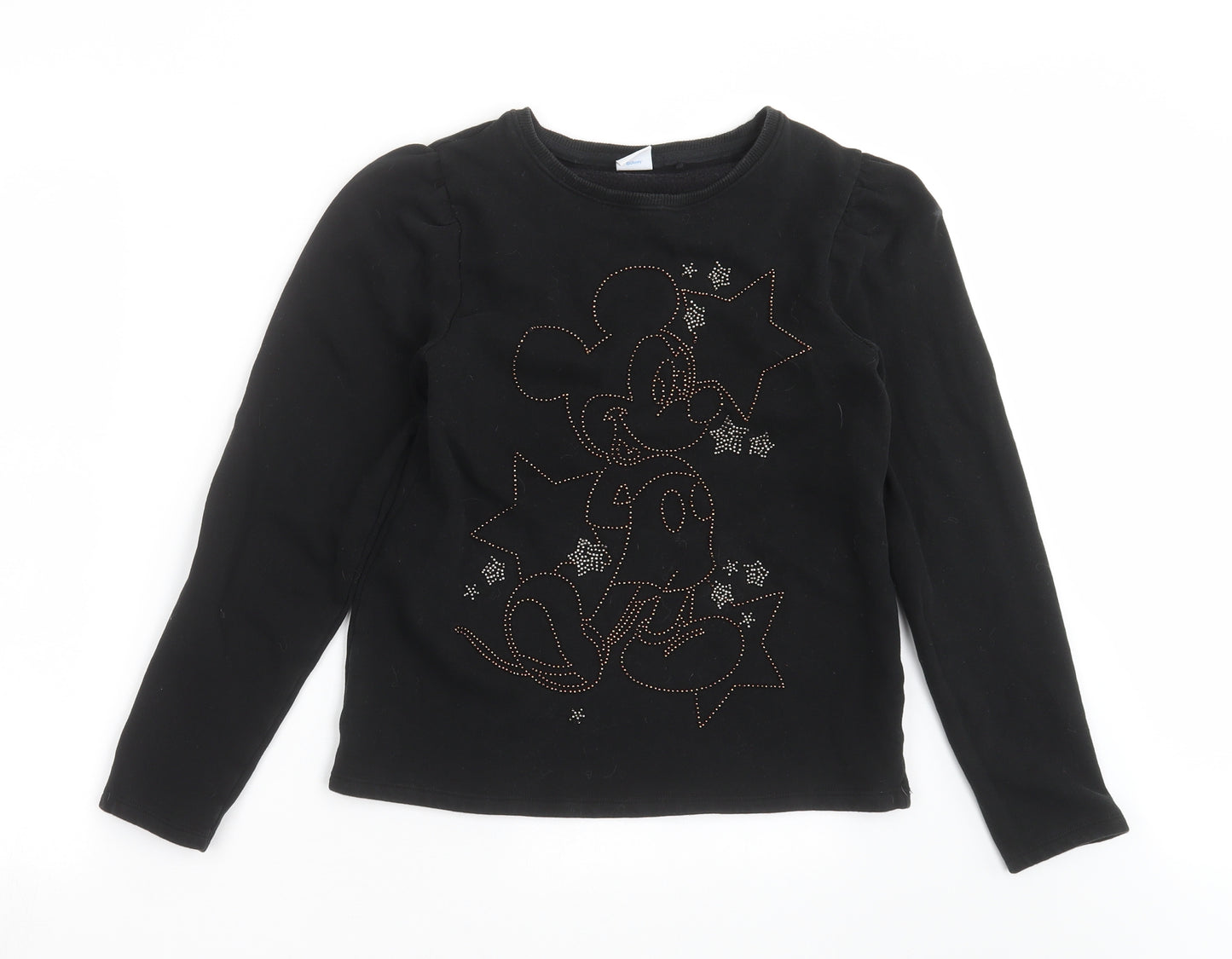 NEXT Girls Black   Pullover Sweatshirt Size 13 Years  - mickey mouse