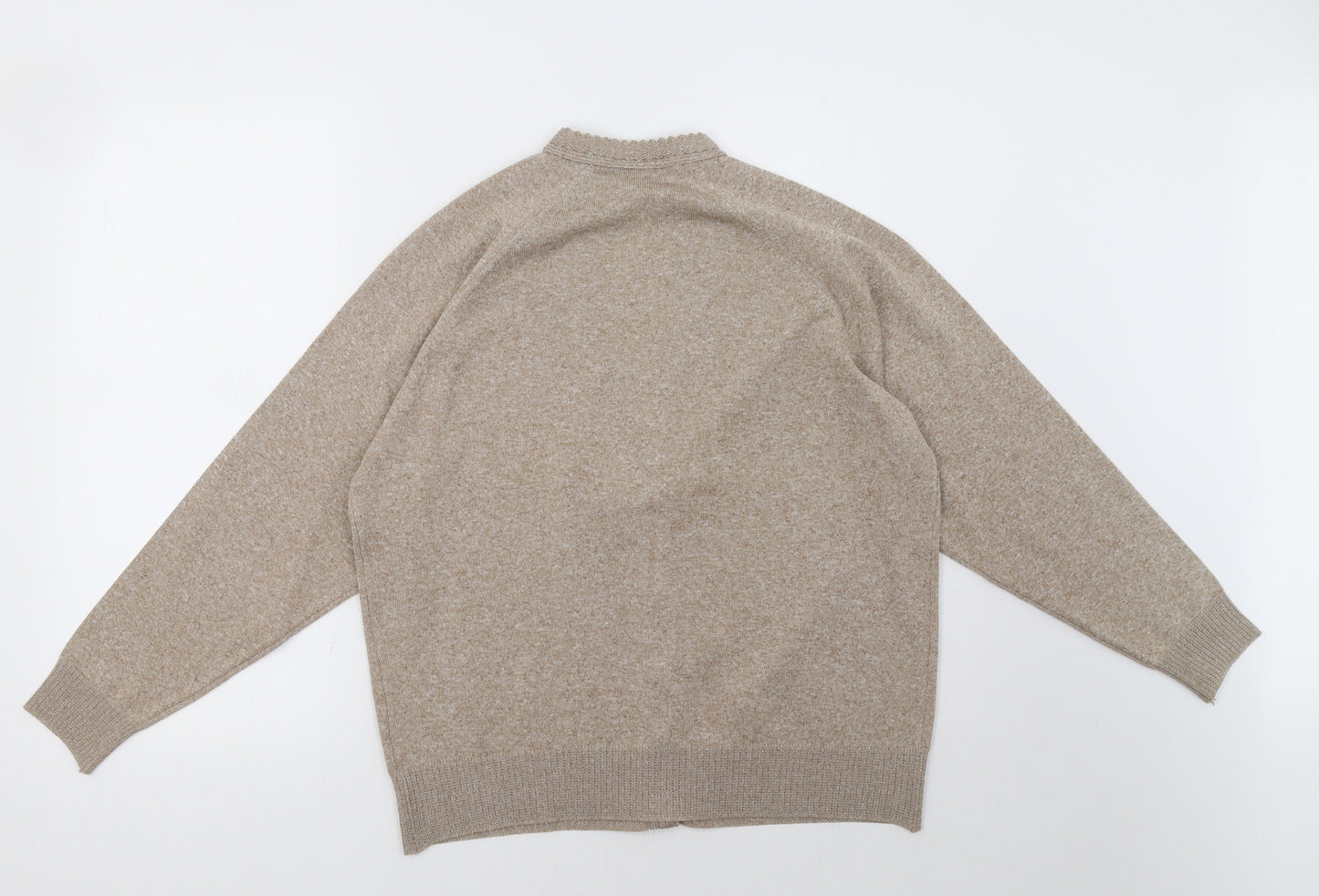 gilwear Mens Brown   Cardigan Jumper Size L