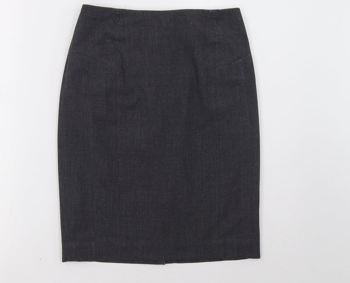 H&M Womens Grey A-Line Size 6