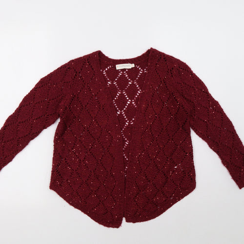 BHS Girls Purple   Cardigan Jumper Size 9-10 Years
