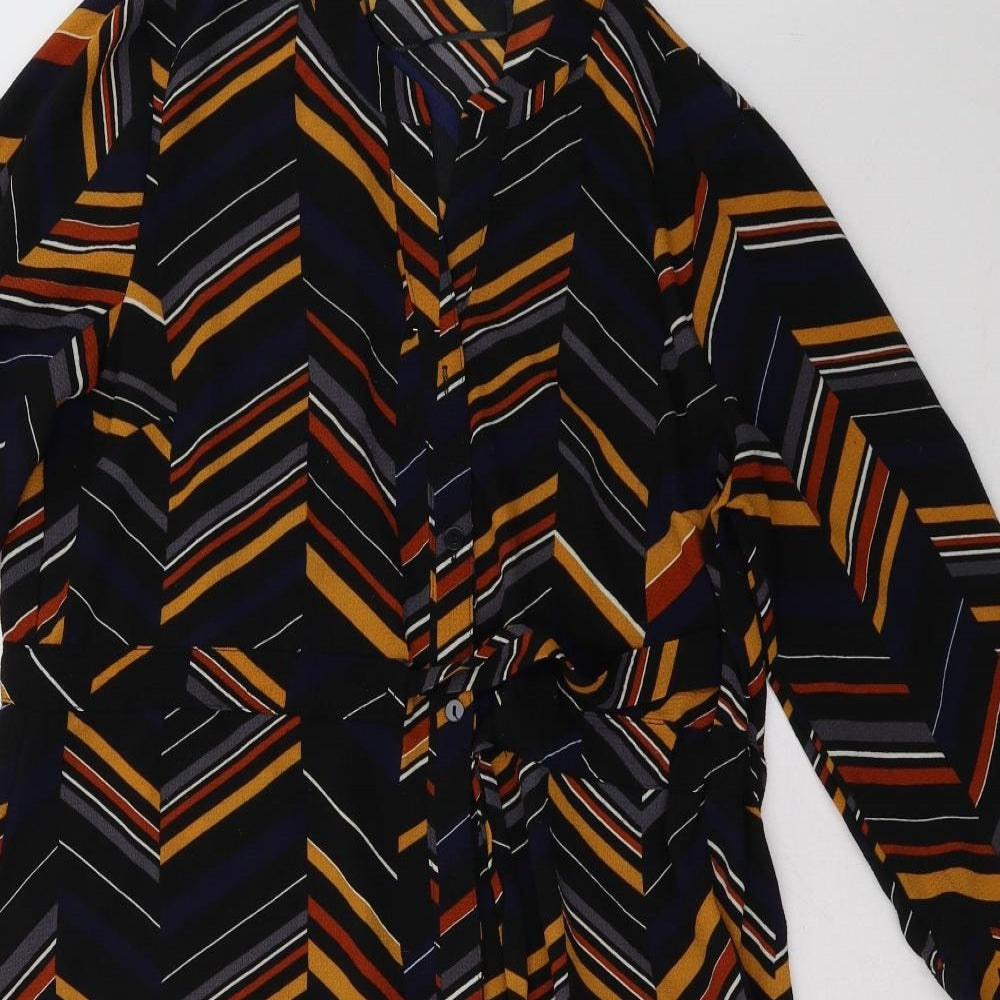 Apricot Womens Multicoloured Geometric  Shirt Dress  Size 12