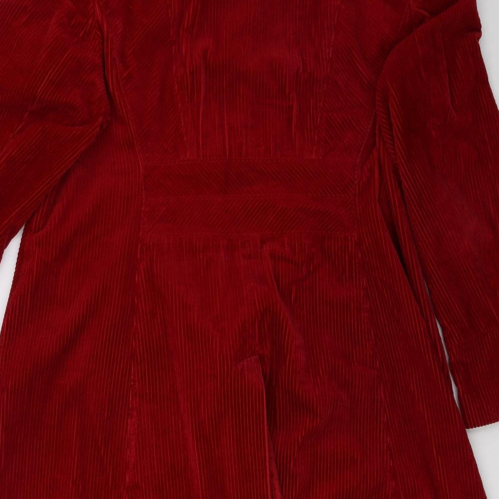 Marks and Spencer Womens Red   Overcoat Coat Size 20