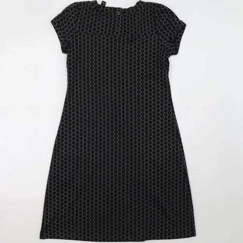 En Focus Studio Womens Grey Polka Dot  A-Line  Size 4