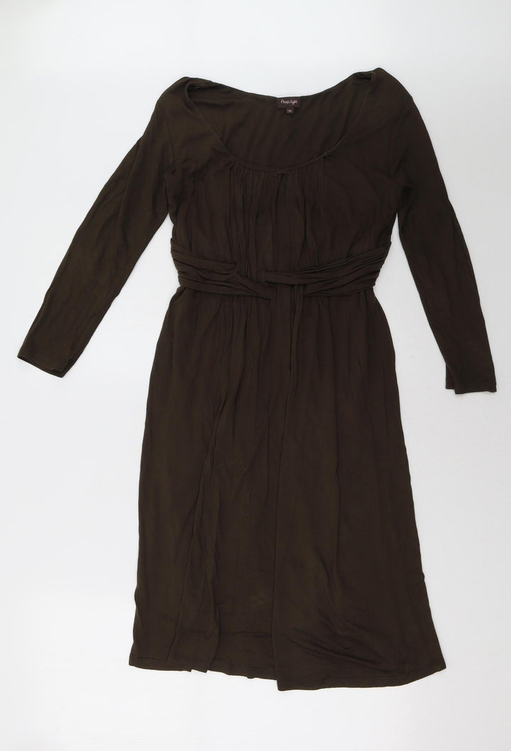 Phase Eight Womens Brown A-Line Size 10
