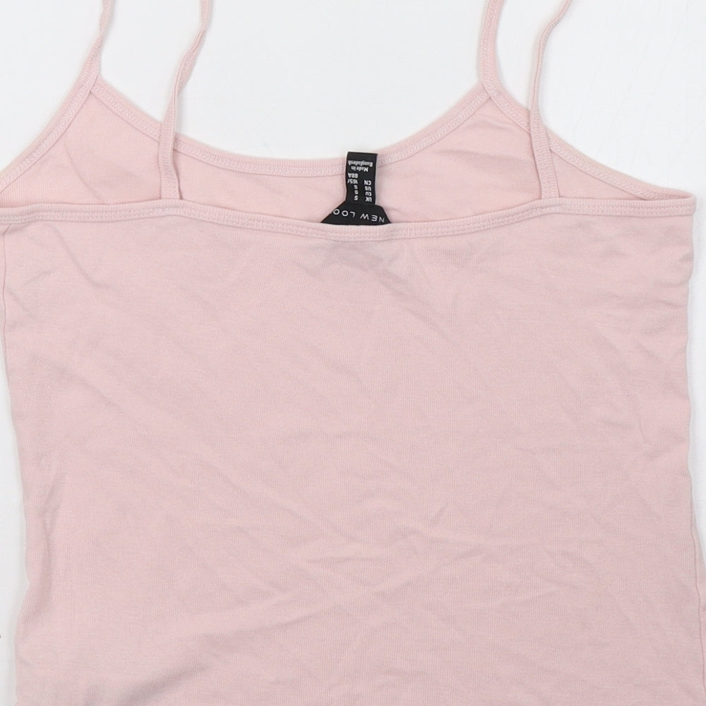 New Look Womens Pink   Basic Tank Size S