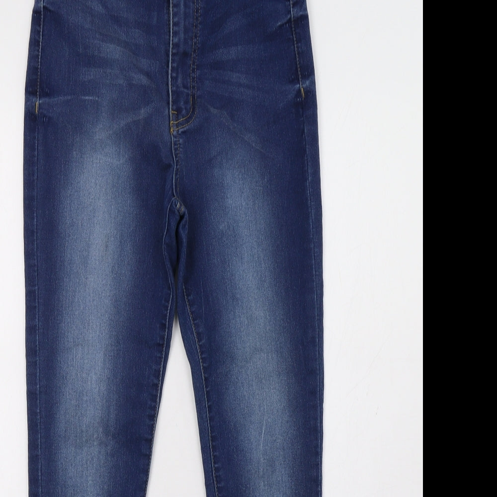 Pink Boutique Womens Blue  Denim Skinny Jeans Size 12 L30 in