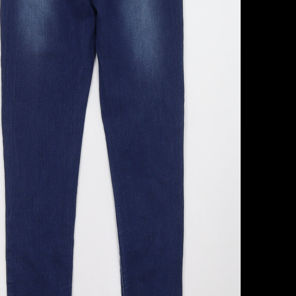 Pink Boutique Womens Blue  Denim Skinny Jeans Size 12 L30 in