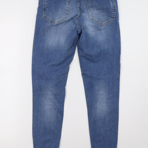 Miss Selfridge Womens Blue  Denim Skinny Jeans Size 10 L29 in