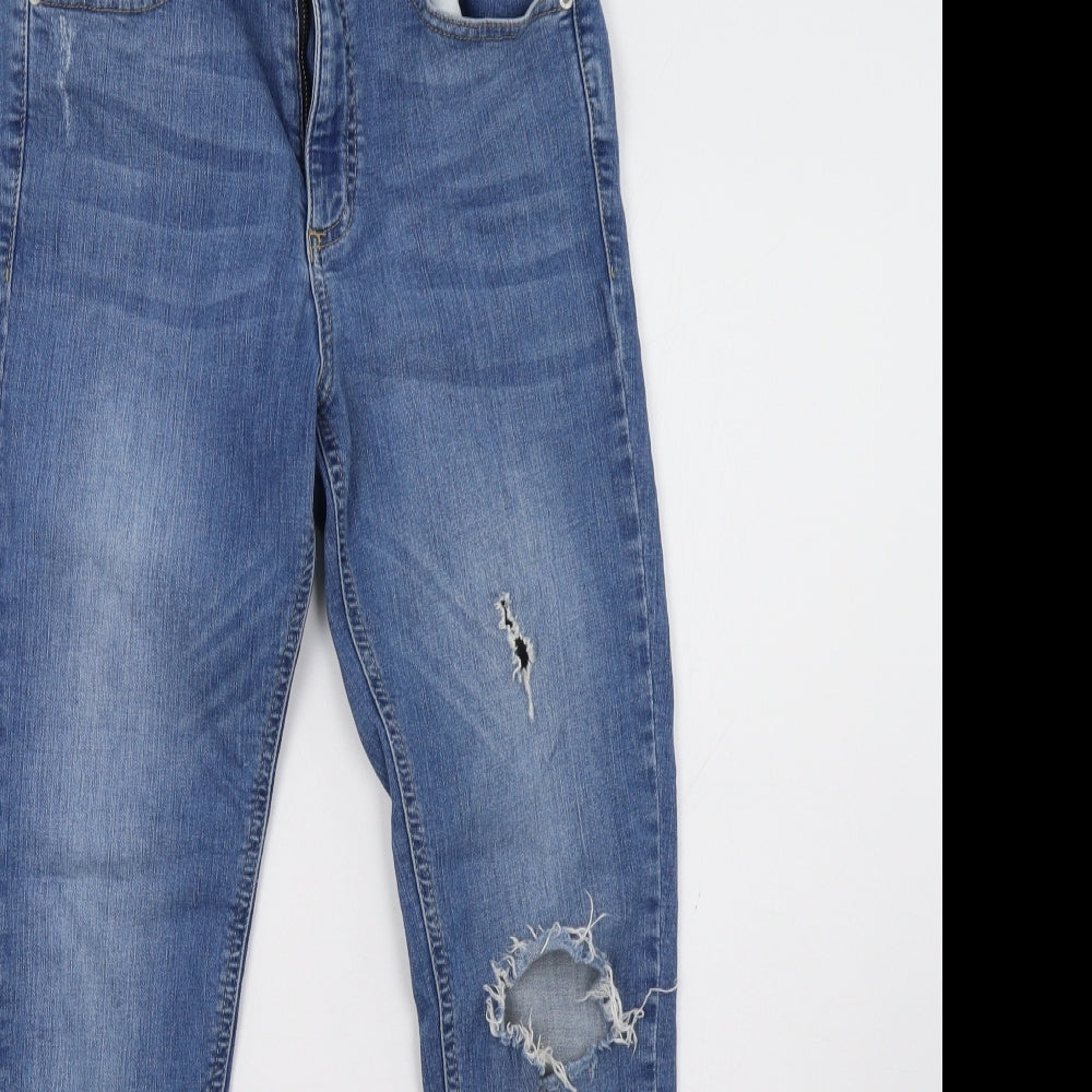Miss Selfridge Womens Blue  Denim Skinny Jeans Size 10 L29 in