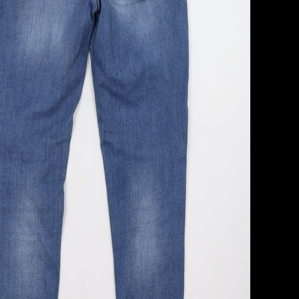 Miss Selfridge Womens Blue  Denim Skinny Jeans Size 10 L29 in