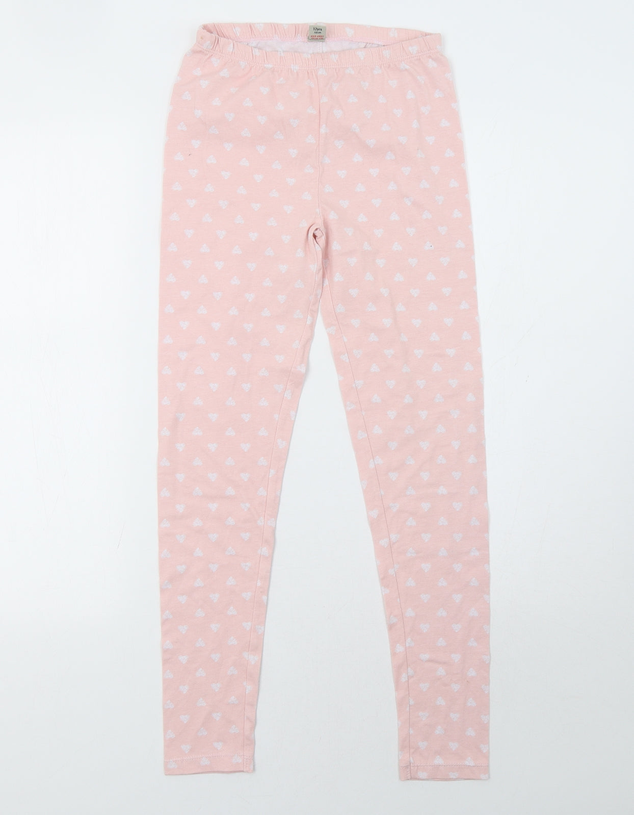 Sainsburys Girls Pink Polka Dot   Pyjama Pants Size 12 Years