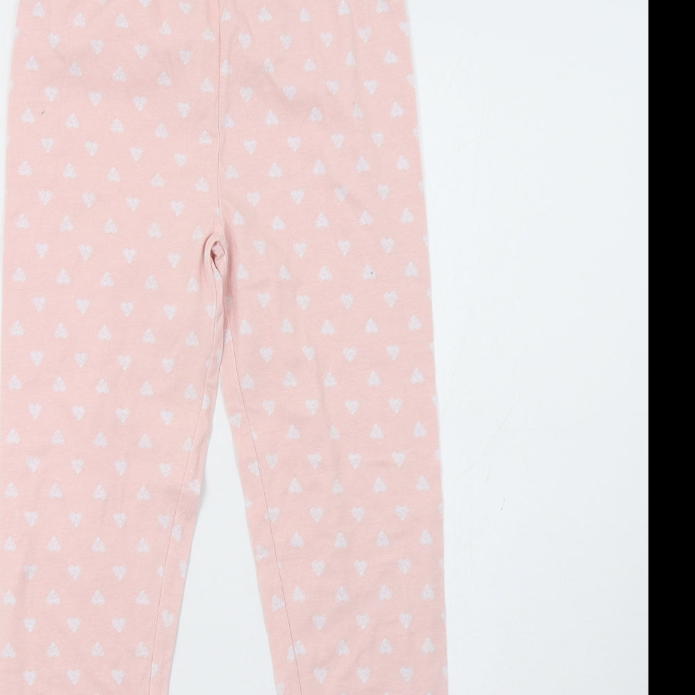 Sainsburys Girls Pink Polka Dot   Pyjama Pants Size 12 Years