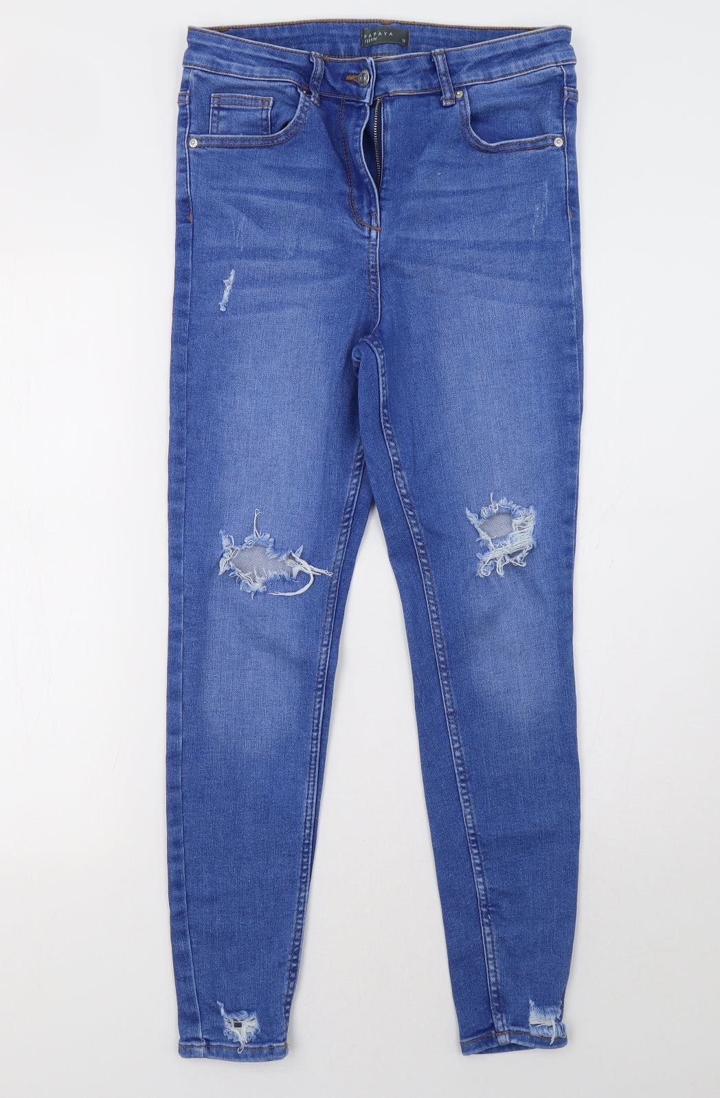 Matalan Womens Blue   Skinny Jeans Size 12 L32 in