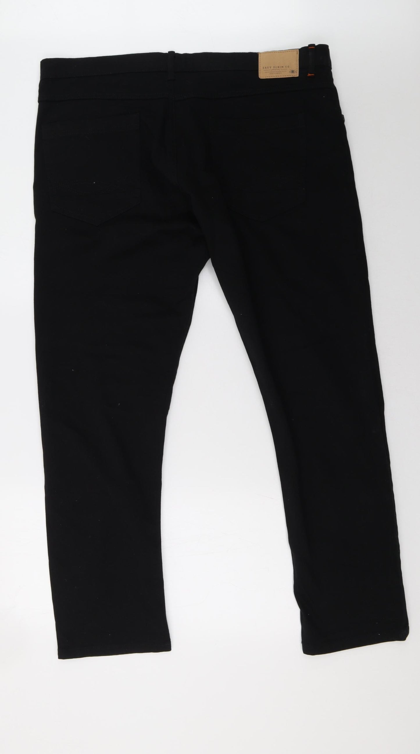 Matalan Mens Black  Denim Straight Jeans Size 40 L30 in