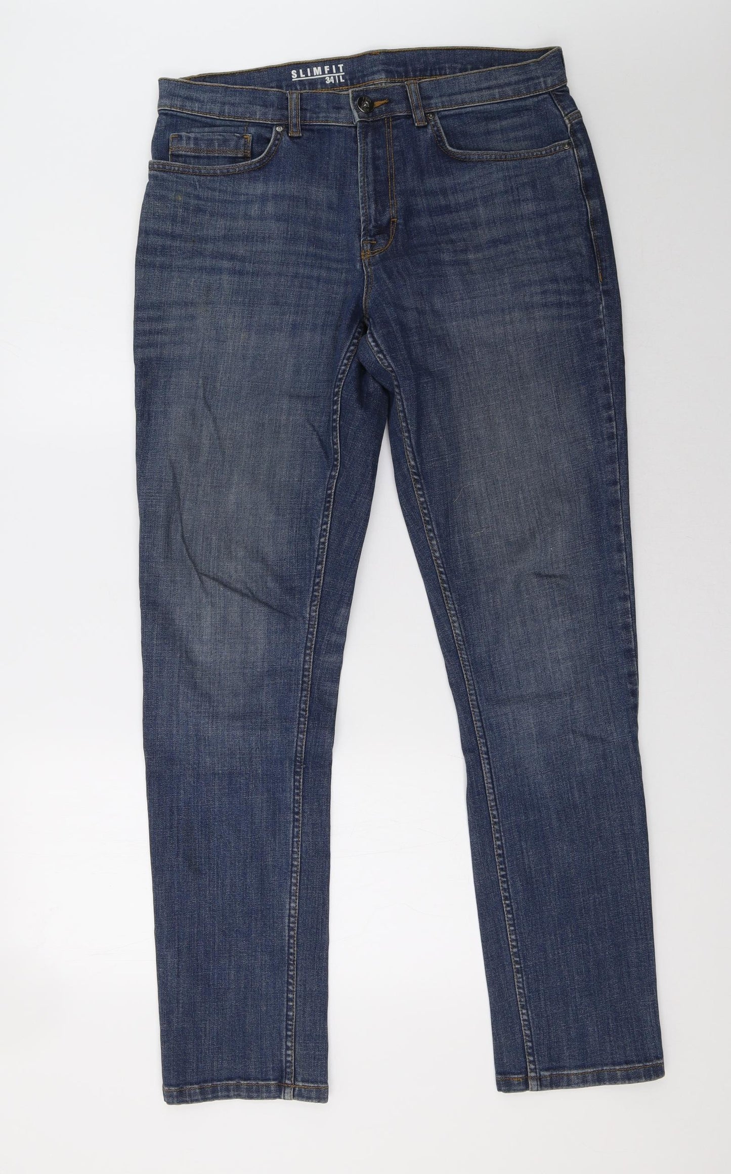 George Mens Blue   Straight Jeans Size 34 L34 in
