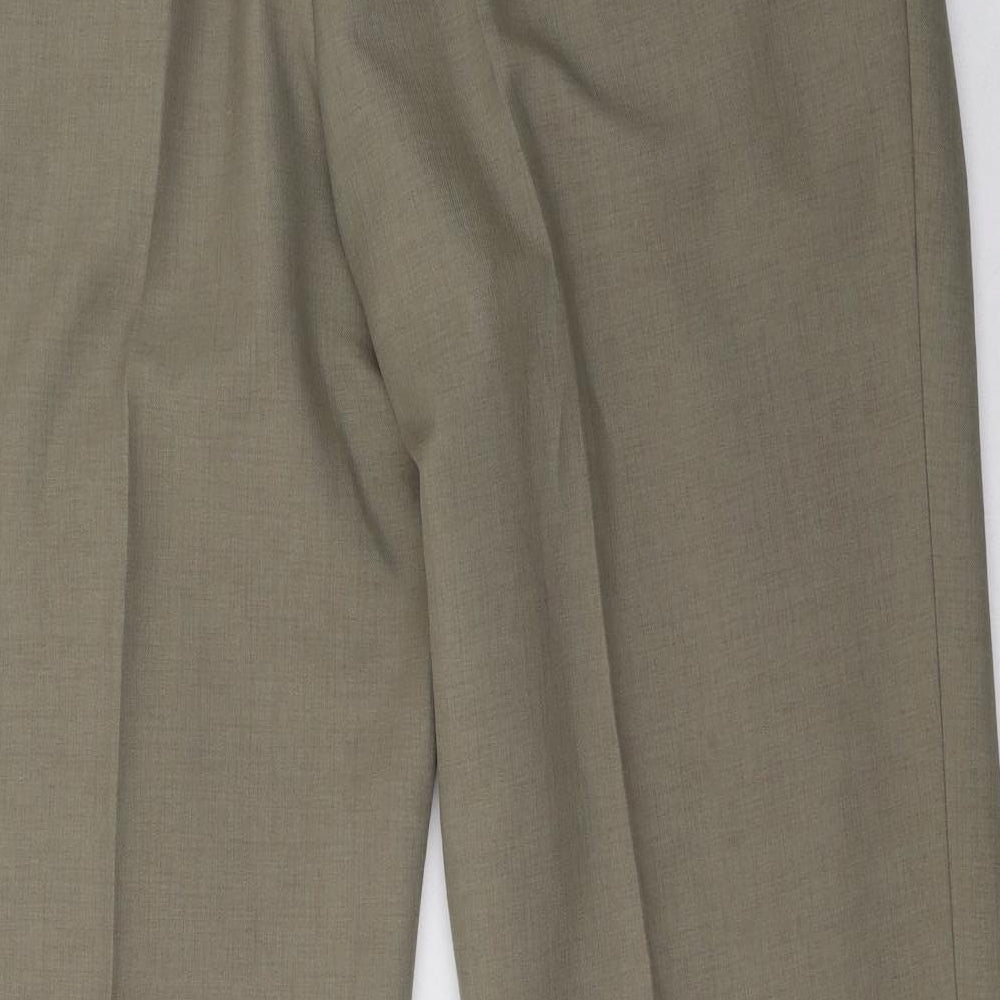 Marks and Spencer Mens Green   Trousers  Size 38 L33 in