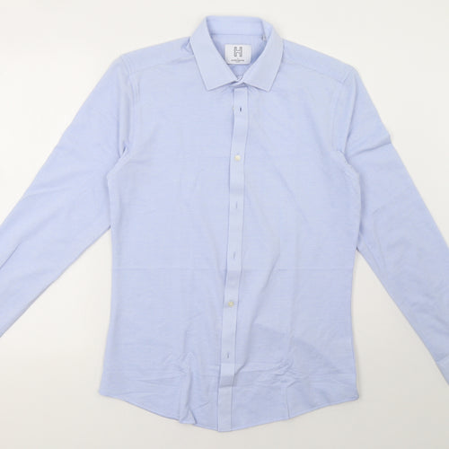 Harry Brown Mens Blue    Button-Up Size S