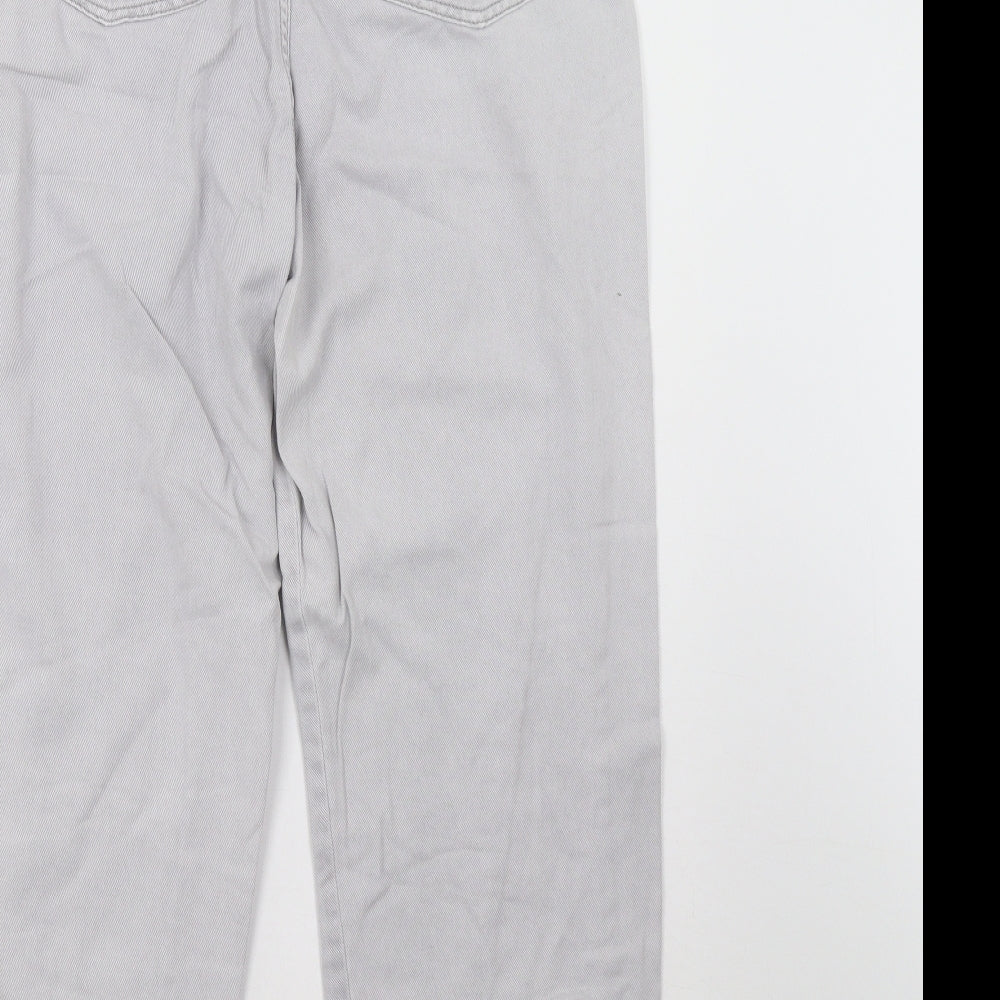 H&M Womens Grey   Mom Jeans Size 14 L30 in