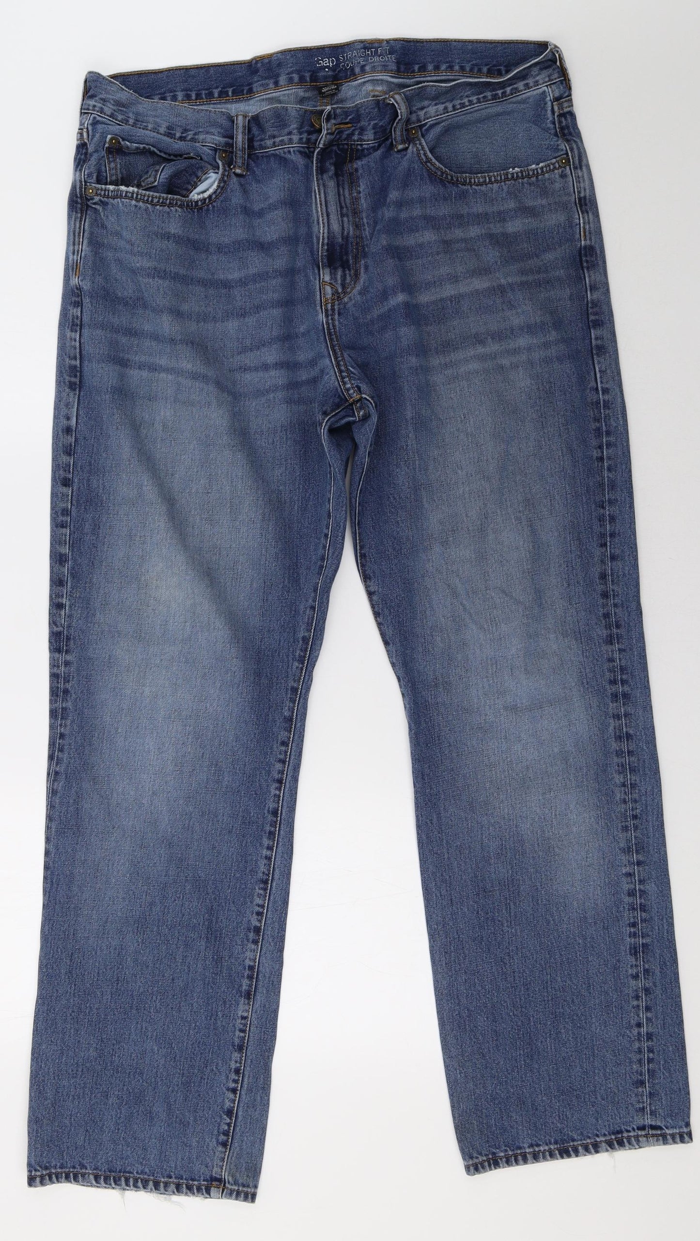 Gap Mens Blue   Straight Jeans Size 38 L32 in