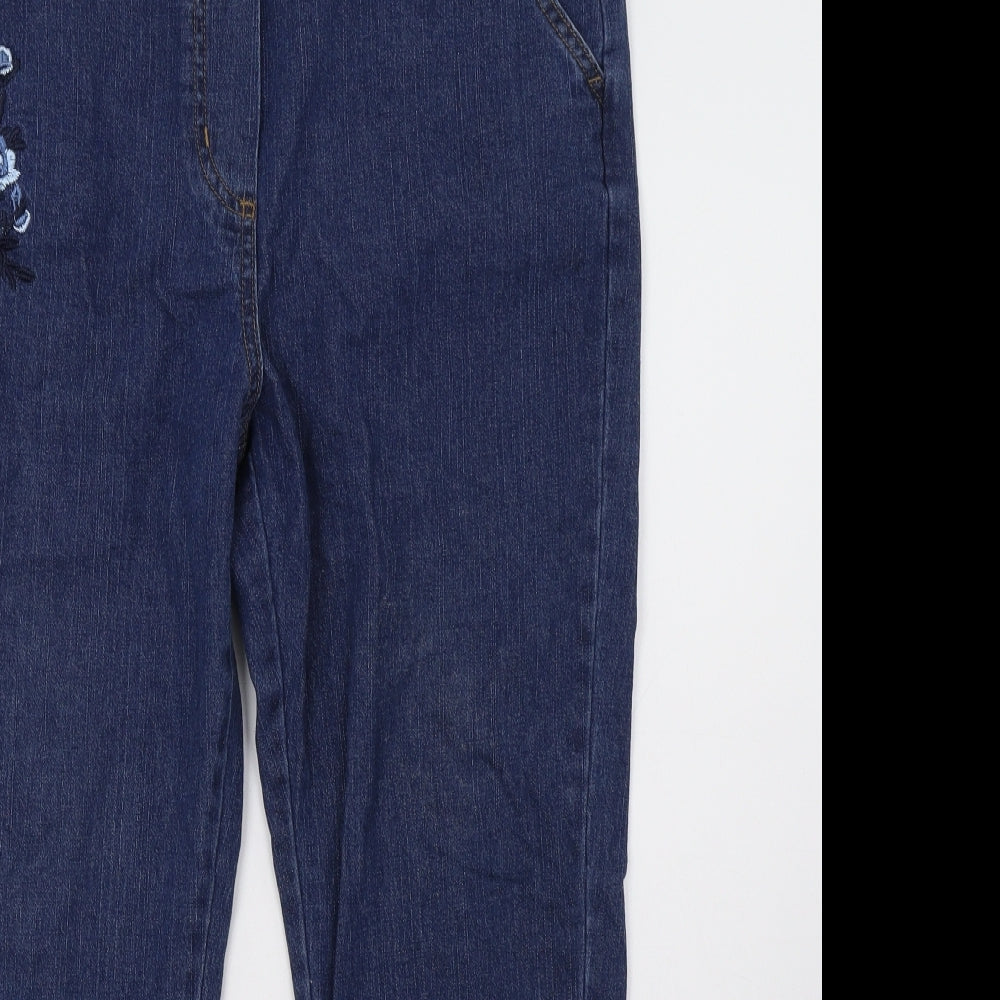 Amber Womens Blue   Straight Jeans Size 14 L30 in