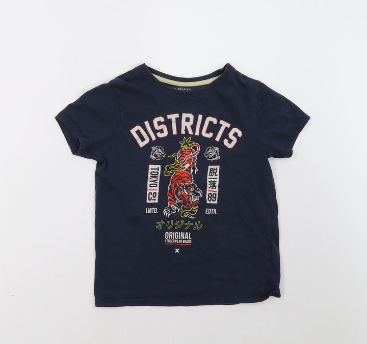 Primark Boys Blue   Basic T-Shirt Size 9 Years