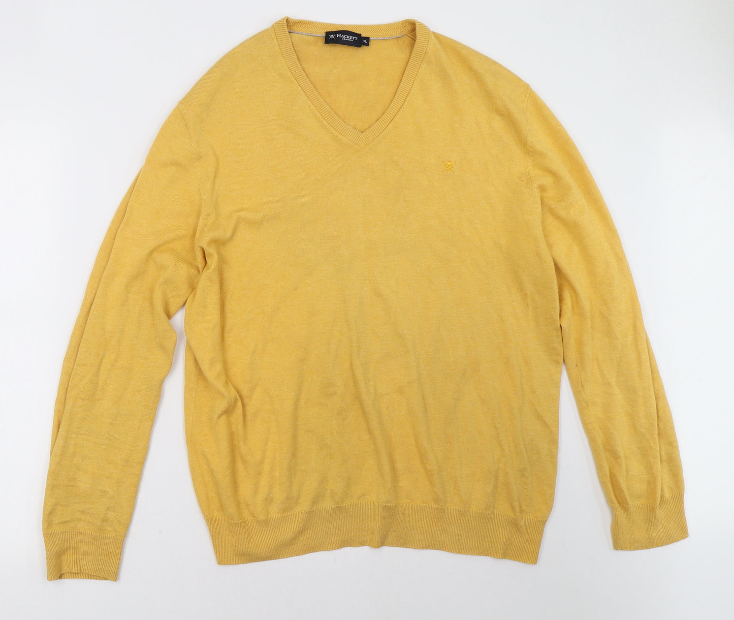 Hackett London Mens Yellow   Pullover Sweatshirt Size XL