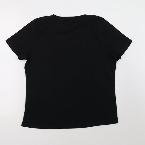 BM Womens Black   Basic T-Shirt Size L