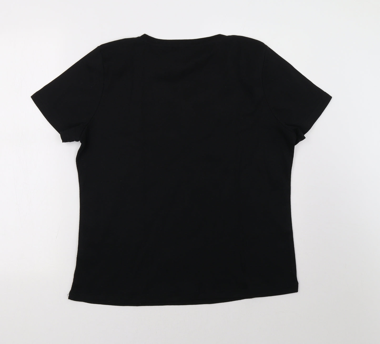 BM Womens Black   Basic T-Shirt Size L