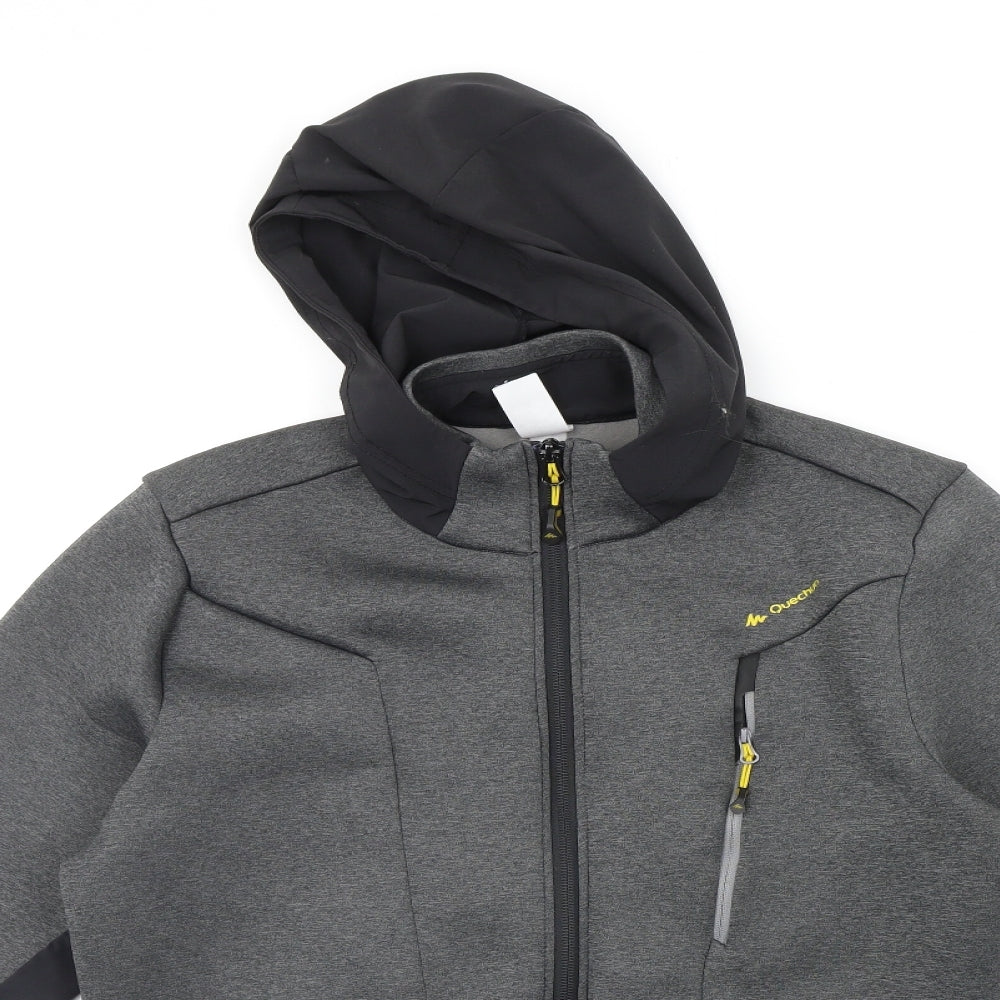 DECATHLON Mens Grey   Full Zip Hoodie Size L