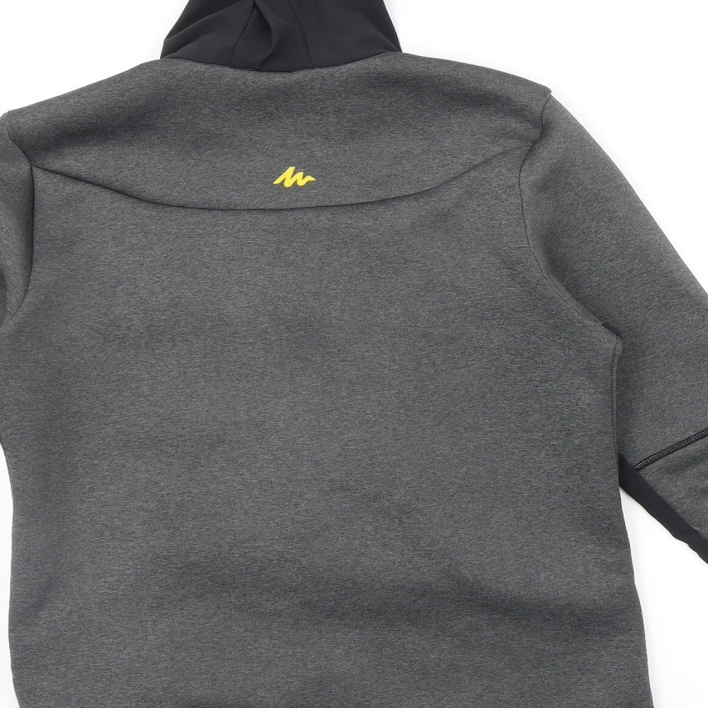 DECATHLON Mens Grey   Full Zip Hoodie Size L