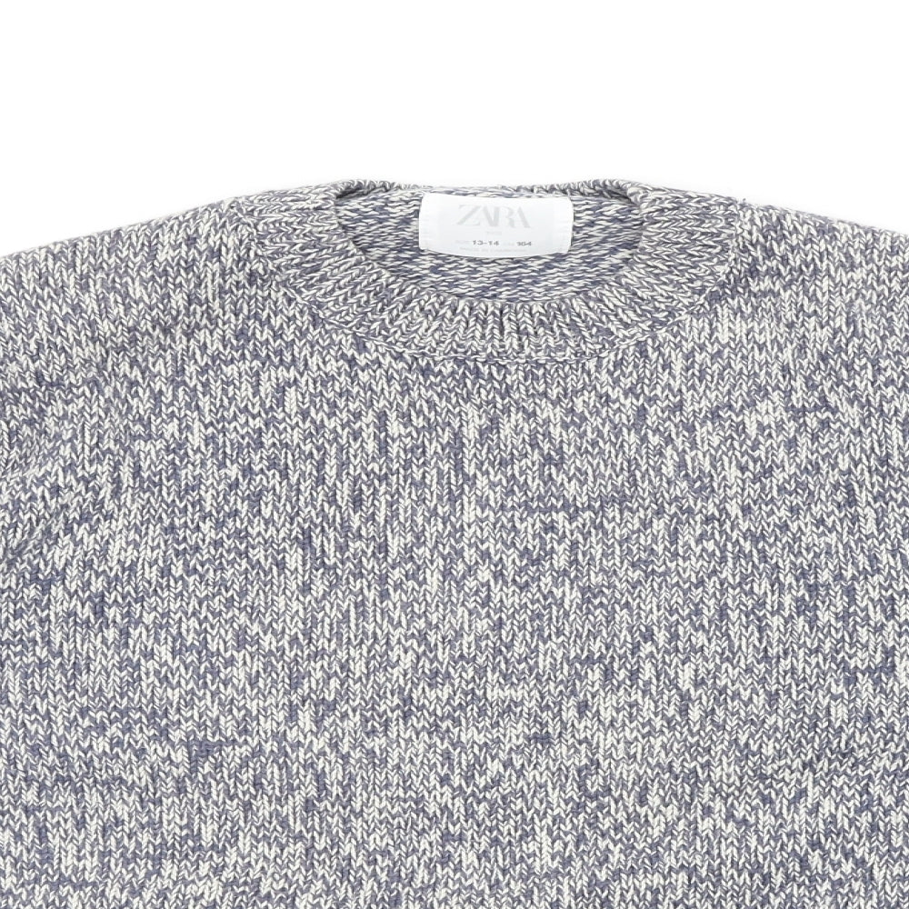 Zara Girls Grey   Pullover Jumper Size 13-14 Years