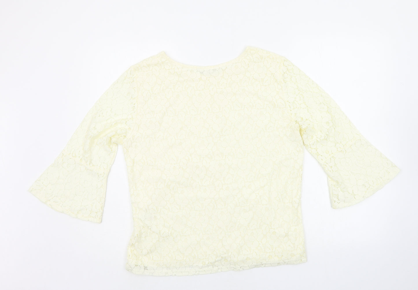 Peacocks Womens Ivory   Basic T-Shirt Size 12