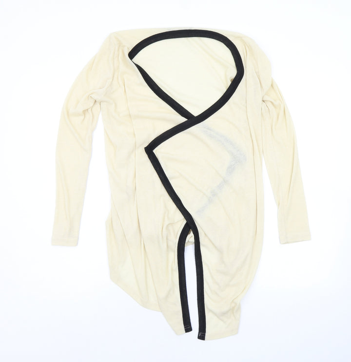 Zanzea Womens Beige   Cardigan Jumper Size S