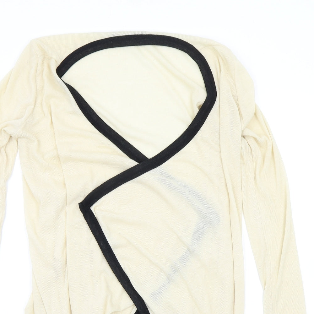 Zanzea Womens Beige   Cardigan Jumper Size S