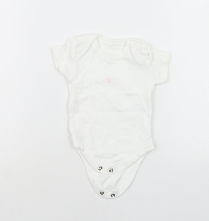 Matalan Baby White   Babygrow One-Piece Size Newborn