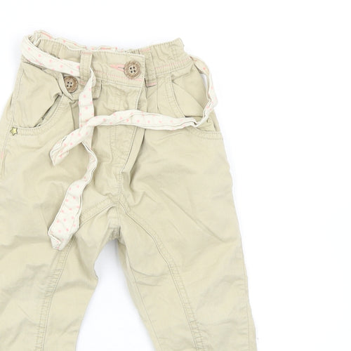 NEXT Girls Beige   Cargo Trousers Size 18-24 Months