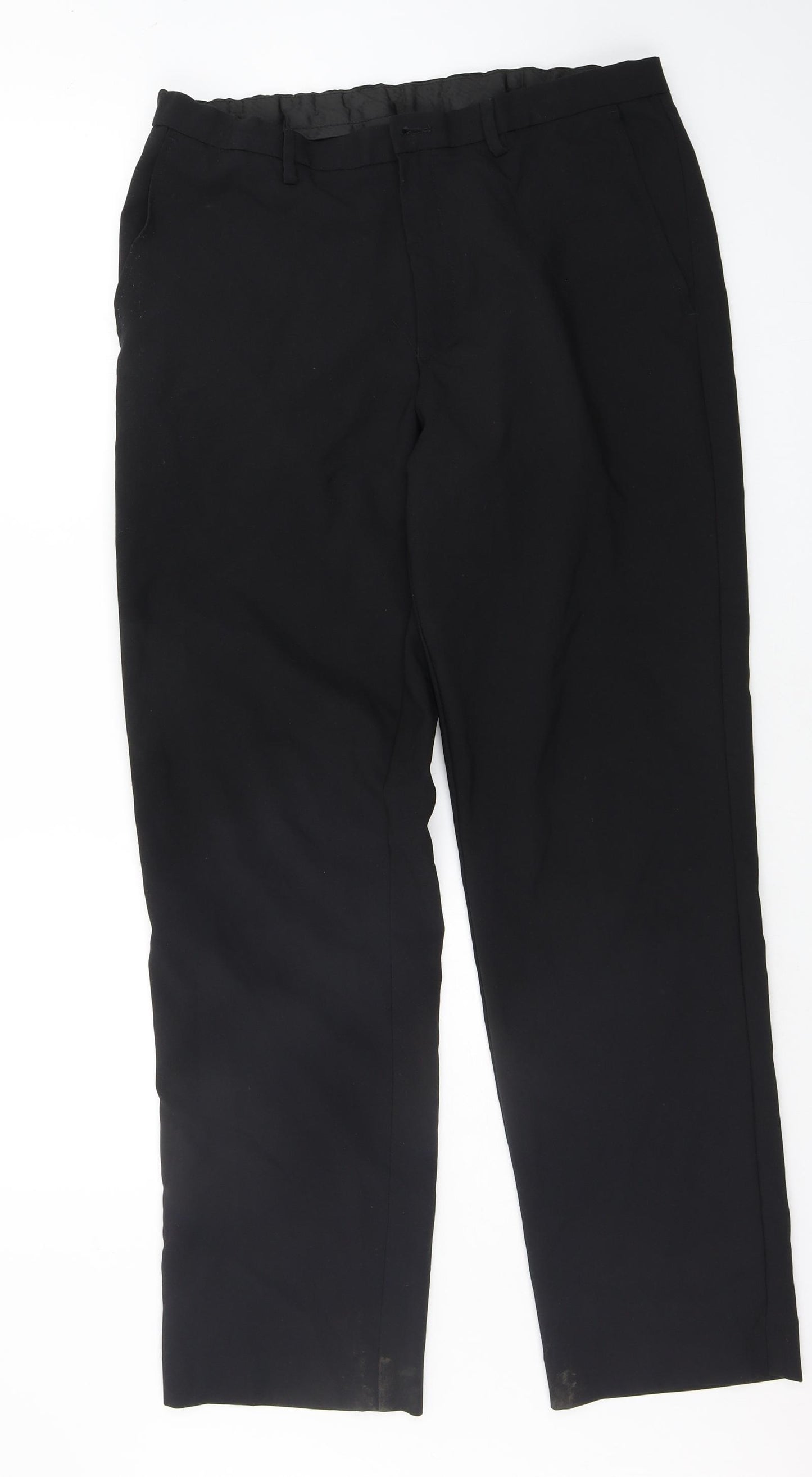 F&F Mens Black   Trousers  Size 34 L31 in