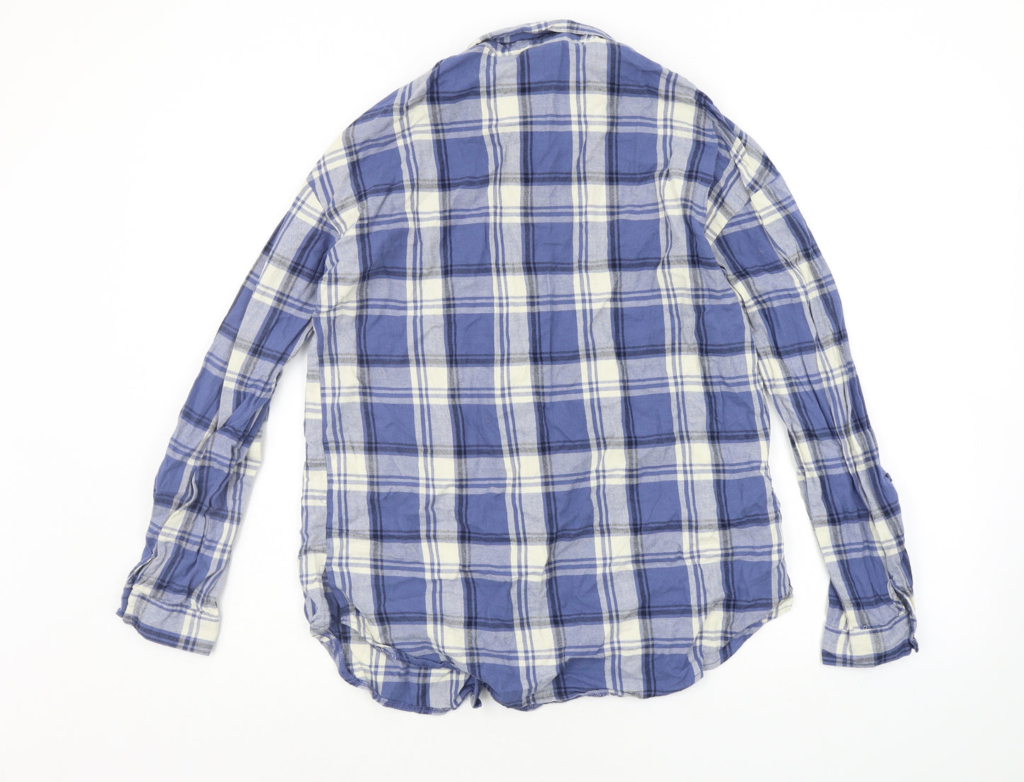New Look Girls Blue Check  Basic Button-Up Size 14 Years