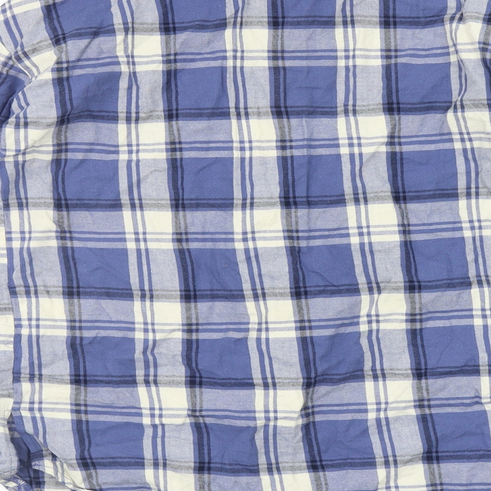 New Look Girls Blue Check  Basic Button-Up Size 14 Years
