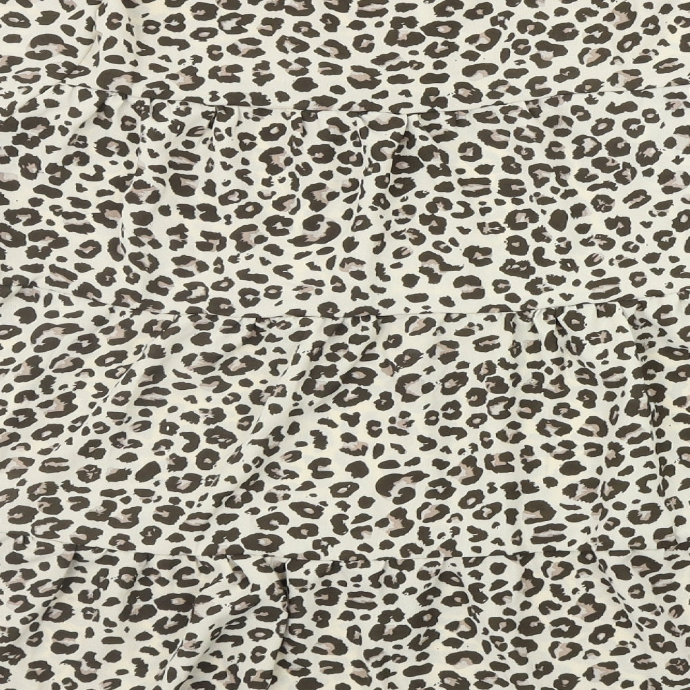 SheIn Womens Multicoloured Animal Print  Basic Blouse Size XL