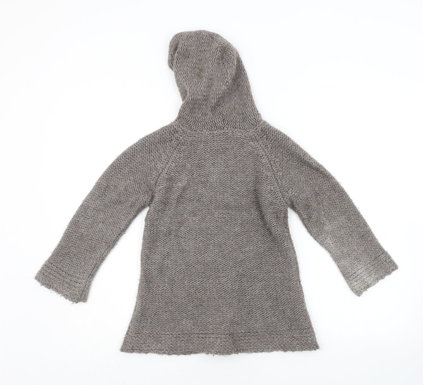 Marks and Spencer Girls Grey   Cardigan Jumper Size 5-6 Years