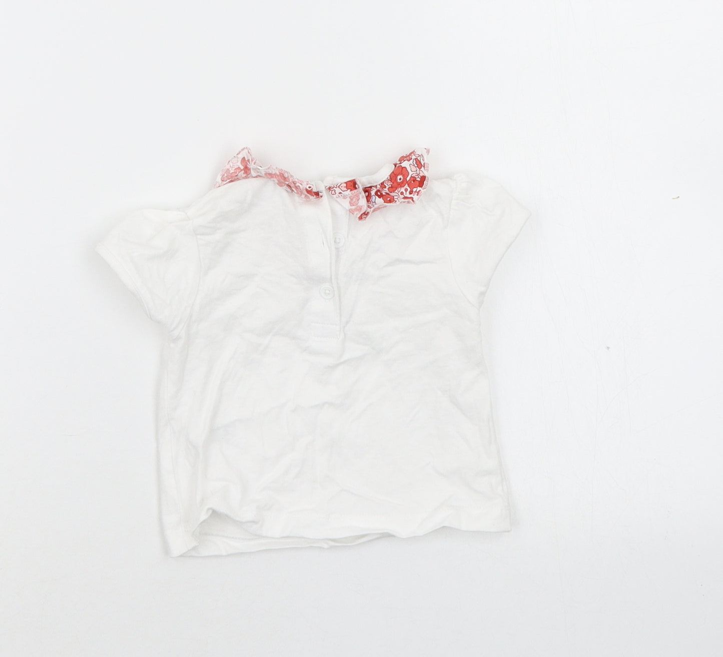 Matalan Girls White   Basic T-Shirt Size 0-3 Months