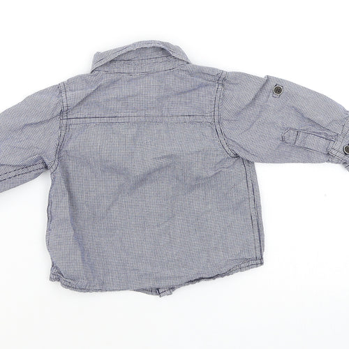 m Boys Blue   Basic Button-Up Size 6-9 Months