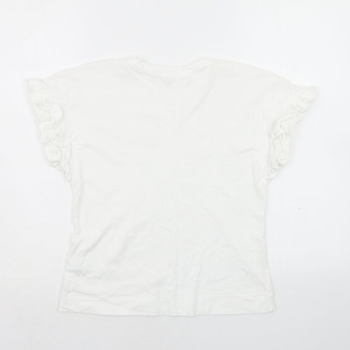 River Island Girls White   Basic T-Shirt Size 9-10 Years